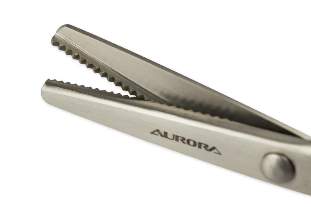 Ножницы зигзаг, 23 см, шаг зубчика 3,5 мм, Aurora оптомм