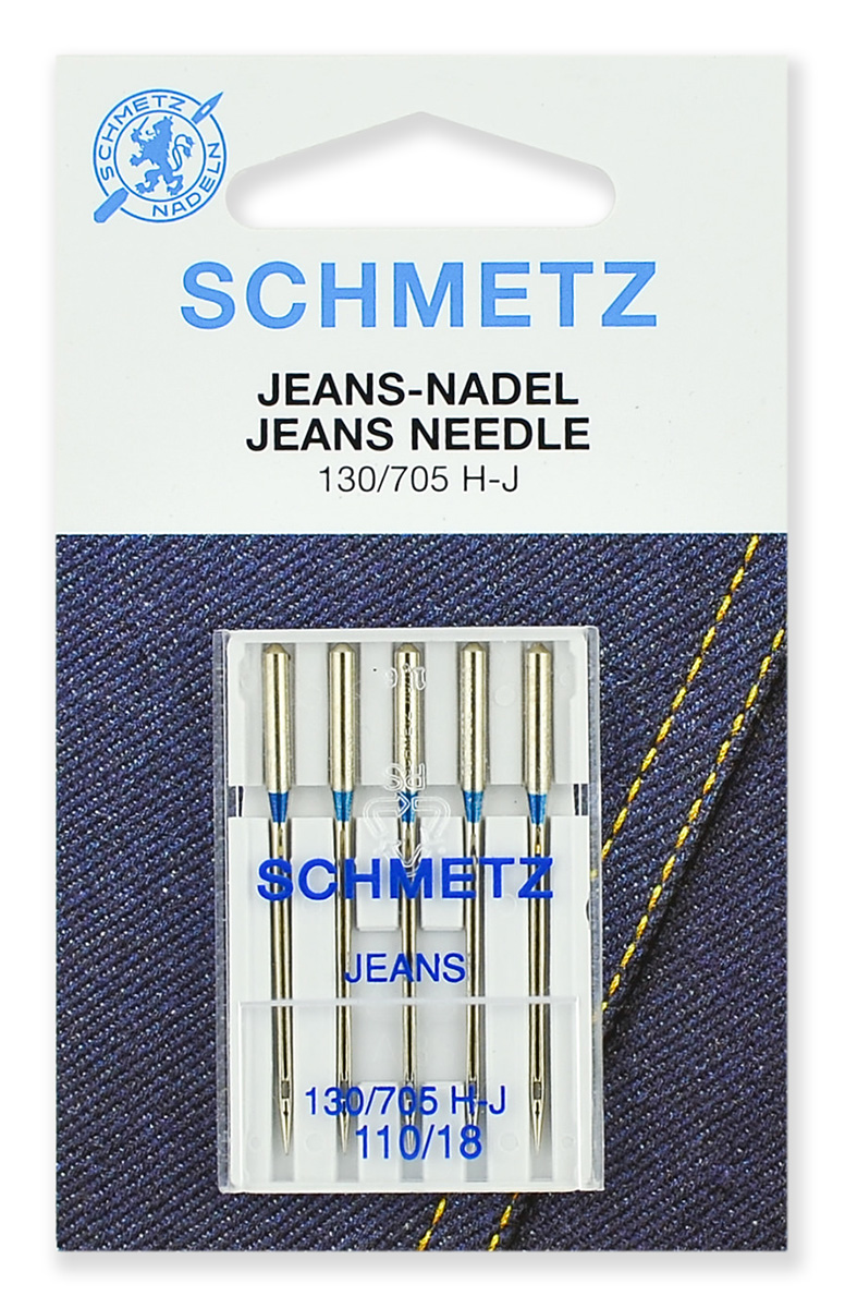 Иглы для джинсы № 110, Schmetz, 5шт оптом