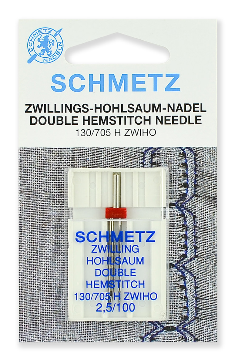 Иглы для мережки Schmetz двойные № 100/2.5 Schmetz, 1шт оптом