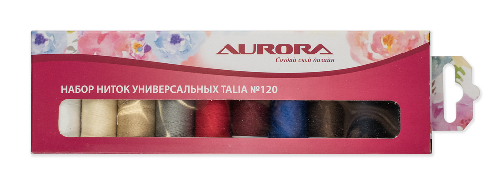 Набор ниток универсальных Talia №120 AU-1201 Aurora оптом