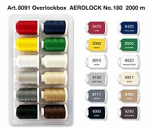 Набор ниток Aerolock №180 Blisterbox 12*2000м Madeira оптом