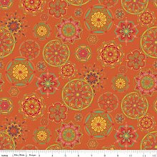 Ткань 100% хлопок C11271-ORANGE оптом