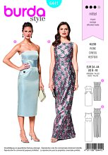Выкройка Женская (вечернее платье) Burda 6441