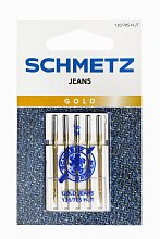 Иглы джинс с золотым покрытием Schmetz №90, 5 шт. оптом