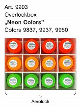 Набор ниток для оверлока Overlockbox Neon Colors Madeira оптом