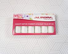 Набор ниток универсальных Talia №120 Черные AU-2636 Aurora оптом