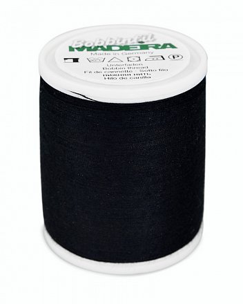 Нитки вышивальные Bobbinfil №70 (1500м) черные Madeira оптом
