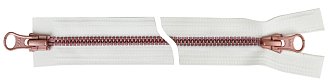 Молния Metalux, двухзамковая, розовая, тип5 (70см) оптом