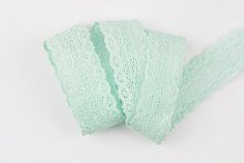 Тесьма кружевная, 29мм, светло-мятная ALFA AF-194-313