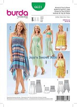 Выкройка Burda (Бурда) 6651