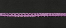Тесьма кружевная, 12мм, цвет пурпурный, ALFA оптом