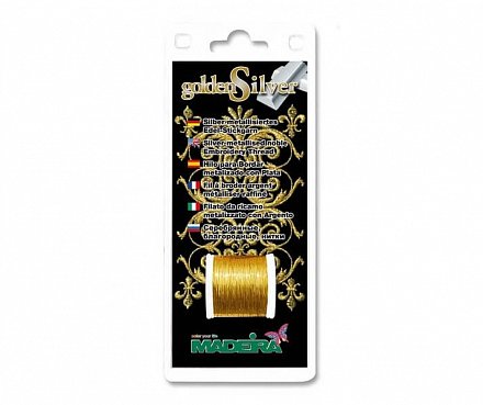 Нитки для вышивания и отделки GoldenSilver 100м золотой Madeira оптом