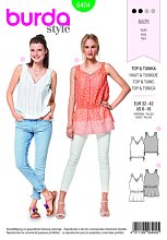 Выкройка Молодежная Burda 6404