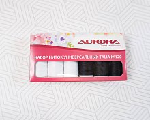 Набор ниток универсальных Talia №120 Черные и белые AU-2634 Aurora оптом