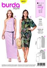 Выкройка Женская (платья) Burda 6412