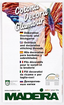 Печатная карта цветов Cotona, Decora, Glamour