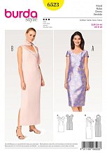 Выкройка Женская (вечернее платье) Burda 6523