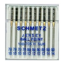 Иглы джерси SUK №№ 70(4),80(4),90(2), Schmetz, 10 шт. оптом