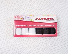 Набор ниток универсальных Talia №120 Черные и белые AU-2634 Aurora оптом