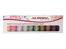 Набор ниток для шитья и креативных работ Viga №80 AU-2633 Aurora оптом