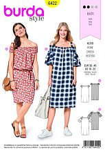 Выкройка Женская (платья) Burda 6422