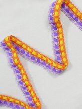 Тесьма кружевная, цвет мультиколор, 23мм (7287EL/PL1/LY1)